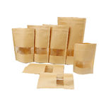 Sacchi di carta stanti di Kraft della tela della stagnola dell'alimento di anti perdita