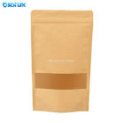Il commestibile su ordinazione del sacchetto di condizione del caffè di Kraft di dimensione sventa i sacchi di carta di Kraft
